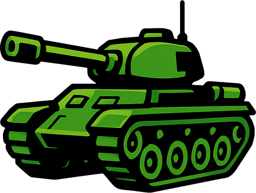 tank.
In-Game asset.  2d.  High contrast.  No shadows