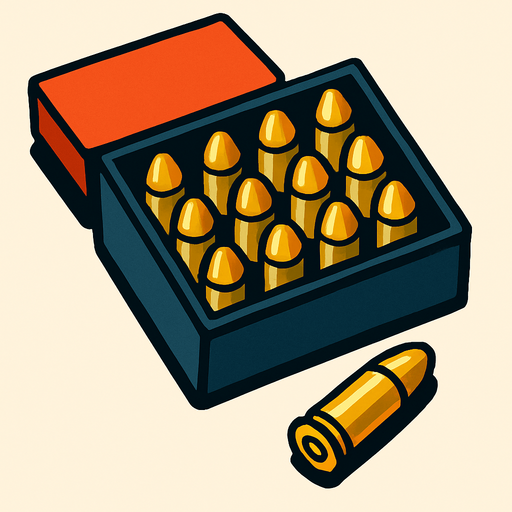 Bullet Supplie in a bird eye's view.
In-Game asset.  2d.  High contrast.  No shadows