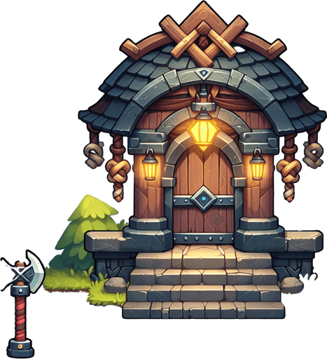 shopmenu transparent background.
Single Game Texture. In-Game asset. 2d. Blank background. High contrast. No shadows.