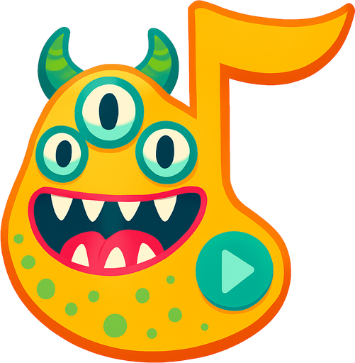 MÜZİK NOTASI ŞEKLİNDE BİR UZAYLI CANAVAR ÇİZ AMA BU KARAKTER PLAYER VE İSMİ Aurion ONA GÖRE TASARLA. AYAKSIZ. dONT WRİTE TEXT İN TO İMAGE. NO BLACK..
In-Game asset.  2d.  High contrast.  No shadows