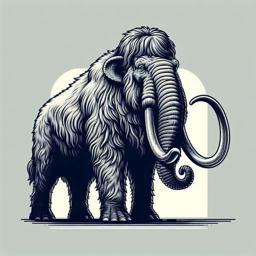 A animated image of a mommoth.
Single Game Texture. In-Game asset. 2d. Blank background. High contrast. No shadows.