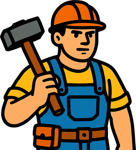 Worker.
In-Game asset.  2d.  High contrast.  No shadows