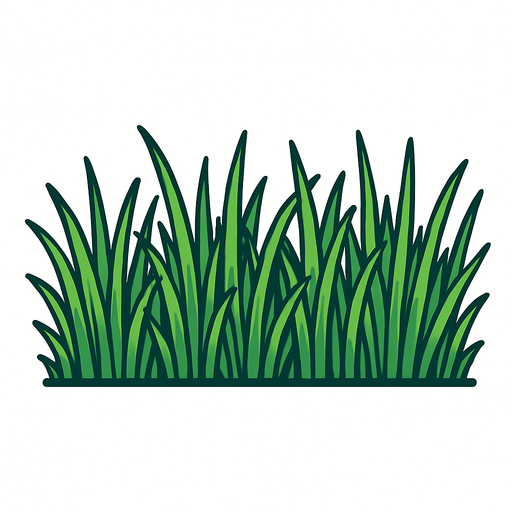 long grass bar.
In-Game asset.  2d.  High contrast.  No shadows