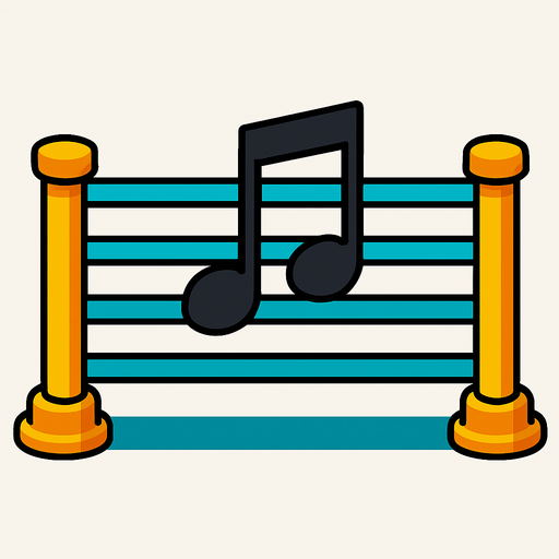 MÜZİK NOTASI ŞEKLİNDE BİR ENGEL AMA YATAY OLACAK.
In-Game asset.  2d.  High contrast.  No shadows