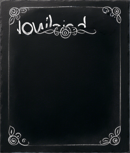 "NOVICE BLEND" handwritten in chalk