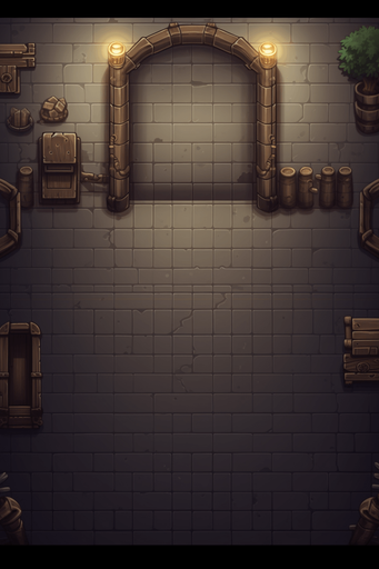https://i.imgur.com/R3ZLguO.jpg Dungeon, Empty open floor, dark, fullscreen, Single Game Texture. In-Game asset. 2d. Pixelart. White background. Blank background. high detail. High contrast. --ar 2:3