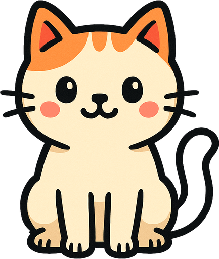 Cat backgraund sweet white.
In-Game asset.  2d.  High contrast.  No shadows