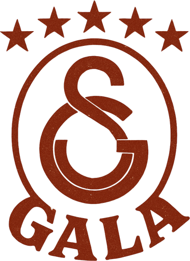 Galatasaray logosuna benzer bir logo oluştur "Gala" yazsın . Üstünde de 5 yıldız olsun . retro temada olsun ..
In-Game asset.  2d.  High contrast.  No shadows