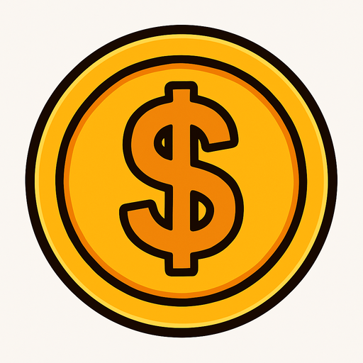 Coin.
In-Game asset.  2d.  High contrast.  No shadows