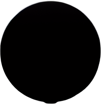 black circle with ultra-thin white border.
black background