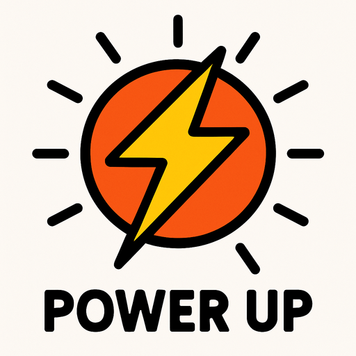 power up.
In-Game asset.  2d.  High contrast.  No shadows