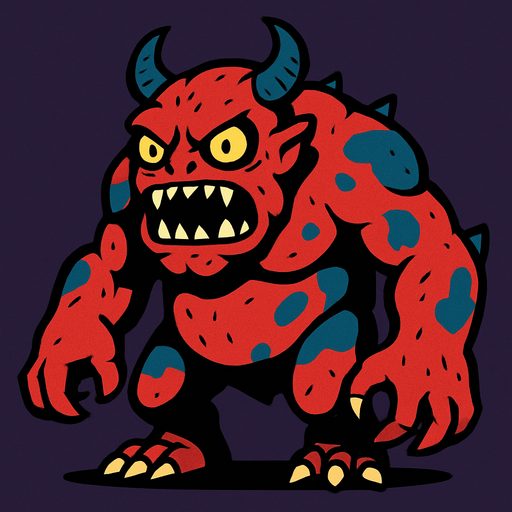 Monster.
In-Game asset.  High contrast.  No shadows