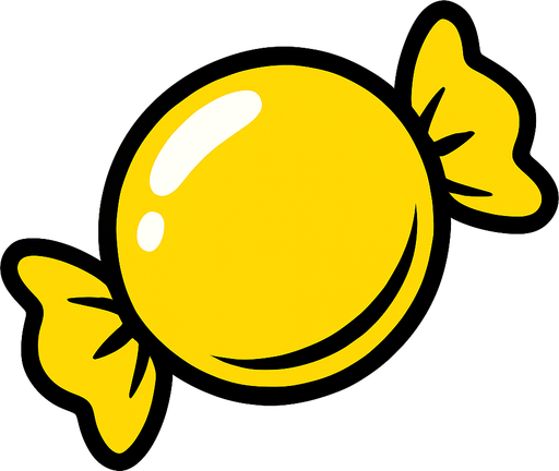 candy yellow.
In-Game asset.  2d.  High contrast.  No shadows