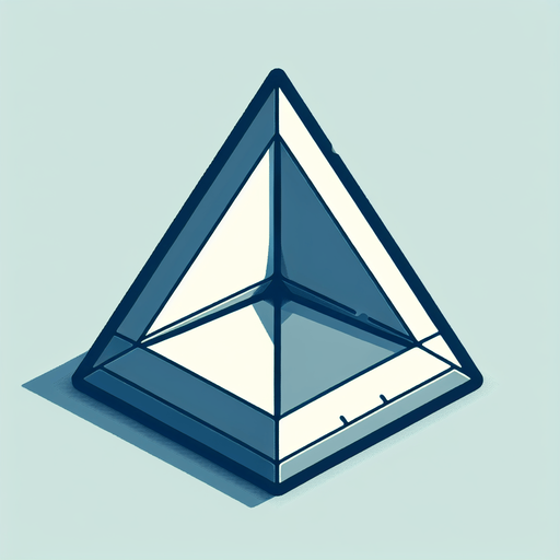 A simple Triangle, flat shaded, bevelled edges.
Single Game Texture. In-Game asset. 2d. Blank background. High contrast. No shadows.