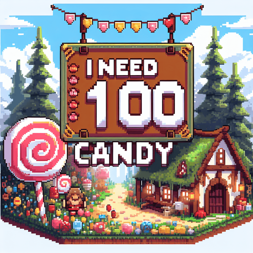 pixel under tale text= ı need 100Candy