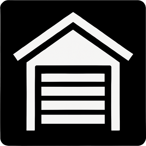 GTA 5 garaj iconu.
In-Game asset.  2d.  High contrast.  No shadows