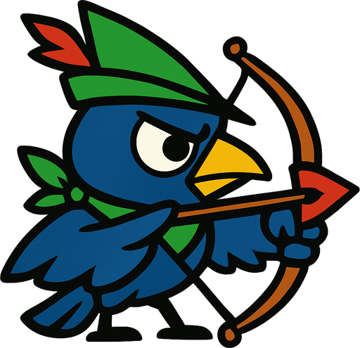 2d Archer bird eye.
In-Game asset.  2d.  High contrast.  No shadows