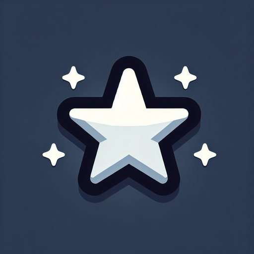 small star.
Single Game Texture. In-Game asset. 2d. Blank background. High contrast. No shadows.