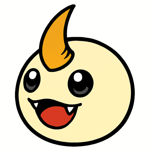 Tsunomon.
In-Game asset.  2d.  High contrast.  No shadows