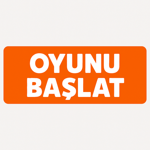 600x120 size  box, Oyunu başlat text yazısı.
In-Game asset.  2d.  High contrast.  No shadows