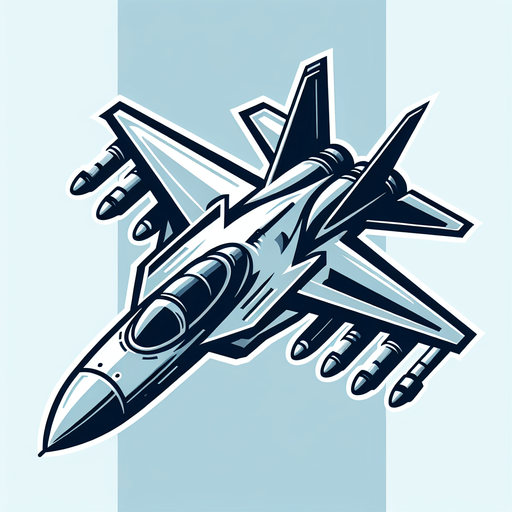 Jet.
Single Game Texture. In-Game asset. 2d. Blank background. High contrast. No shadows.