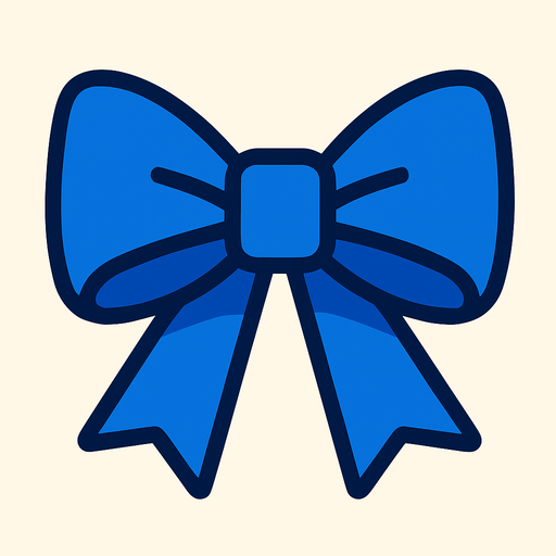 moño azul 2d.
In-Game asset.  2d.  High contrast.  No shadows