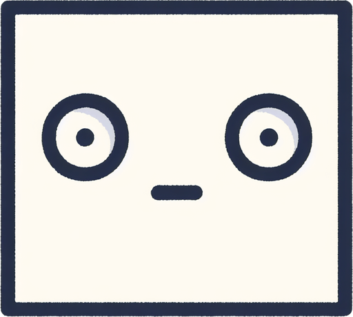 rectangle with two eyes.