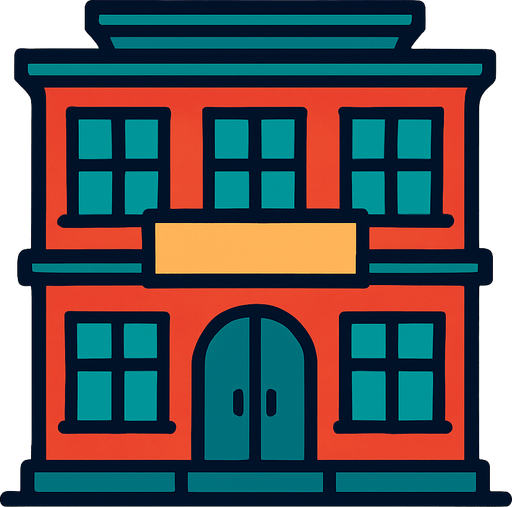 building.
In-Game asset.  2d.  High contrast.  No shadows