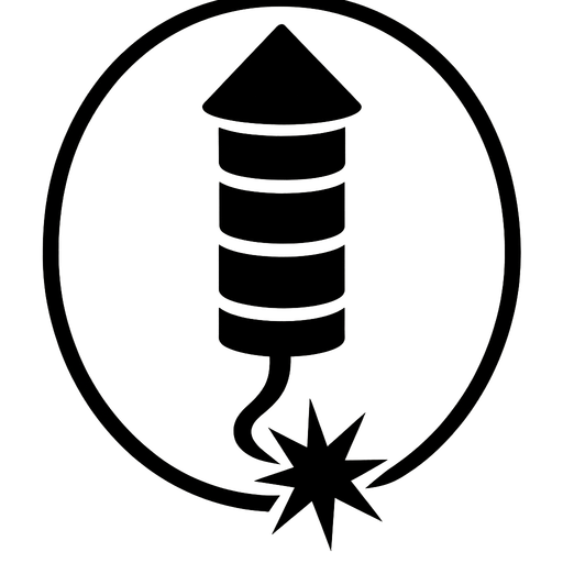 Vertical cohete de fuego artificial chino
