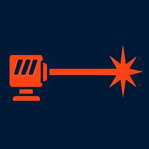 just laser.
In-Game asset.  2d.  High contrast.  No shadows