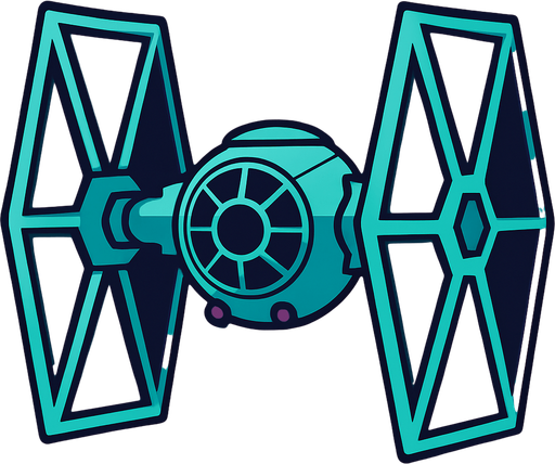 Tie fighter.
In-Game asset.  2d.  High contrast.  No shadows