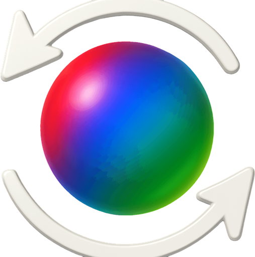 içindeki topun rengini kırmızı mavi ve yeşil yap ama geçişleri smooth olsun