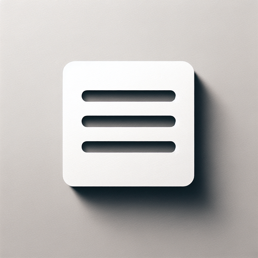 3 white lines.
UI element