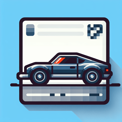 Car.
Single Game Texture.  In-Game asset.  2d.  Blank background.  High contrast.  No shadows