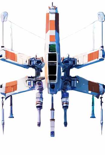 The same ship but with only 2 wings and no background