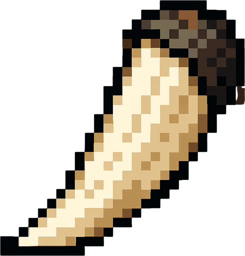 wolf fang 2d pixel art high quality.
In-Game asset.  2d.  High contrast.  No shadows