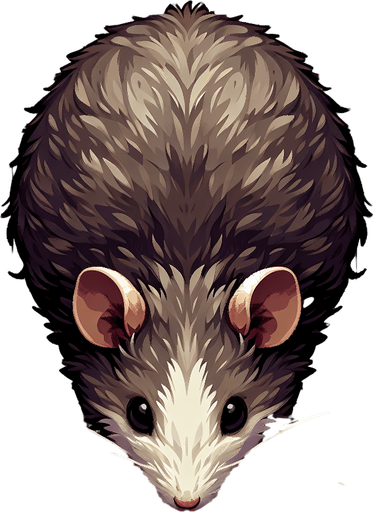 top down view, rat game sprite
no background