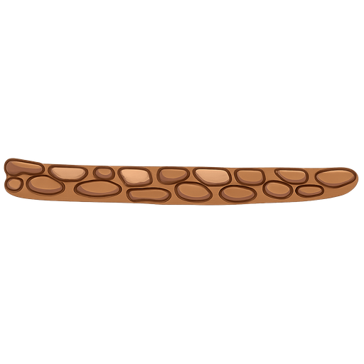 stone road. No background. Transparent background. Blank background. No shadows. 2d. In-Game asset. flat
