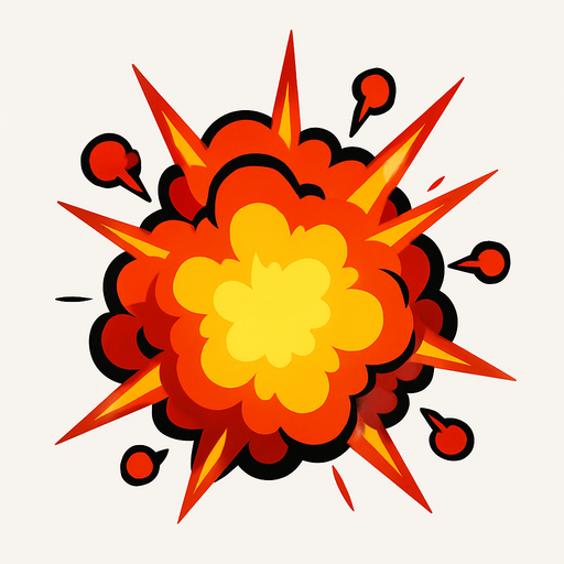 explosion. In-Game asset. 2d. High contrast. No shadows.
In-Game asset.  2d.  High contrast.  No shadows