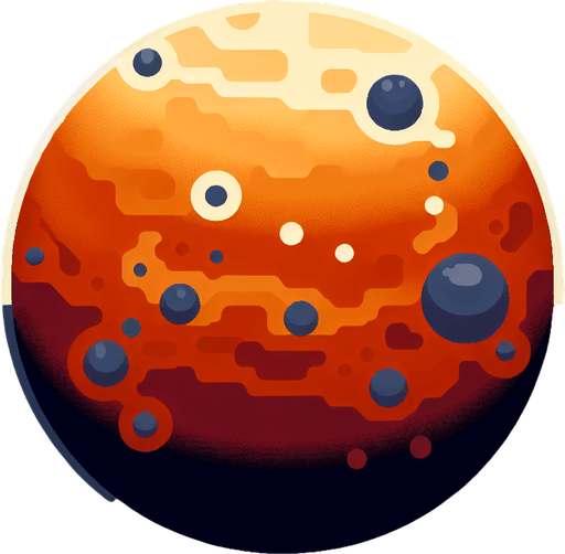 行星.
Single Game Texture. In-Game asset. 2d. Blank background. High contrast. No shadows.