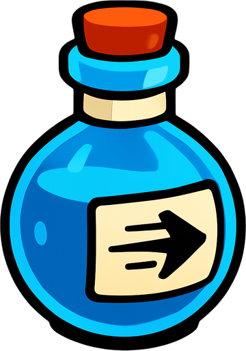 speed poiton.
In-Game asset.  2d.  High contrast.  No shadows