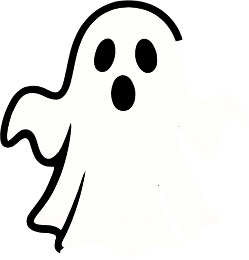 dont legs and hands this a white ghost.
In-Game asset.  2d.  High contrast.  No shadows