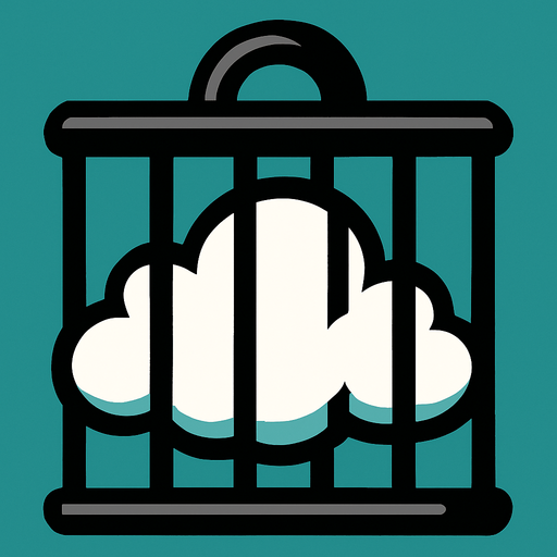 trapped cloud.
In-Game asset.  2d.  High contrast.  No shadows