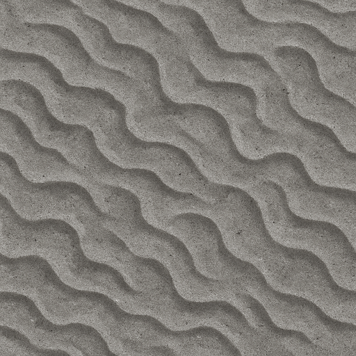 top down image of gray sandy seabed.
In-Game asset.  2d.  High contrast.  No shadows