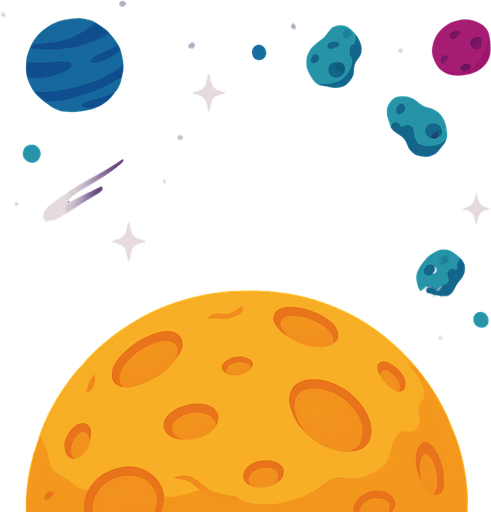 low gravity background background fro 2d game.
In-Game asset.  2d.  High contrast.  No shadows