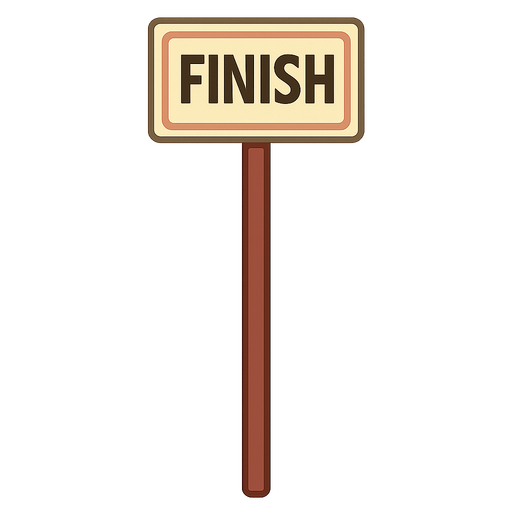 Finish cizgisi. No background. Transparent background. Blank background. No shadows. 2d. In-Game asset. flat