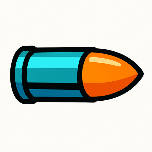 Mermi.
In-Game asset.  2d.  High contrast.  No shadows