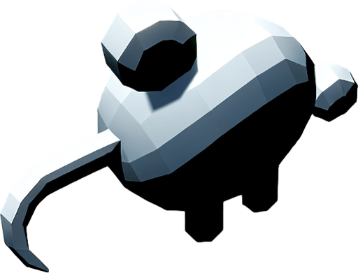 mouse.
Single Game Texture. In-Game asset. 2d. Blank background. High contrast. No shadows.