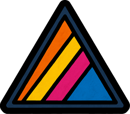 triangulo.
In-Game asset.  2d.  High contrast.  No shadows