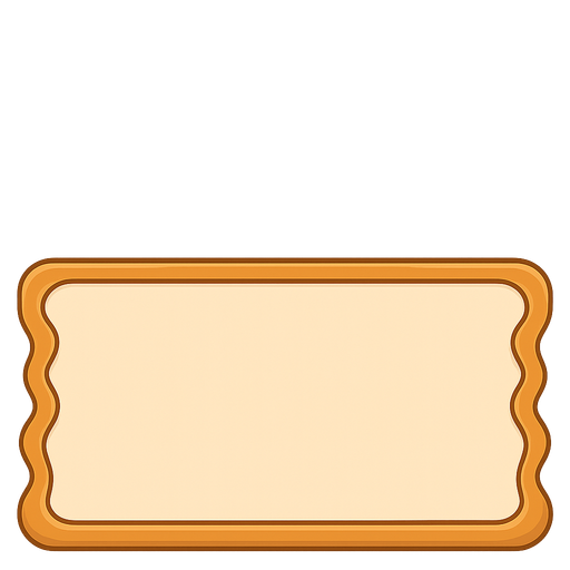 Mobile game style bottom menu background with borders vector. No background. Transparent background. Blank background. No shadows. 2d. In-Game asset. flat